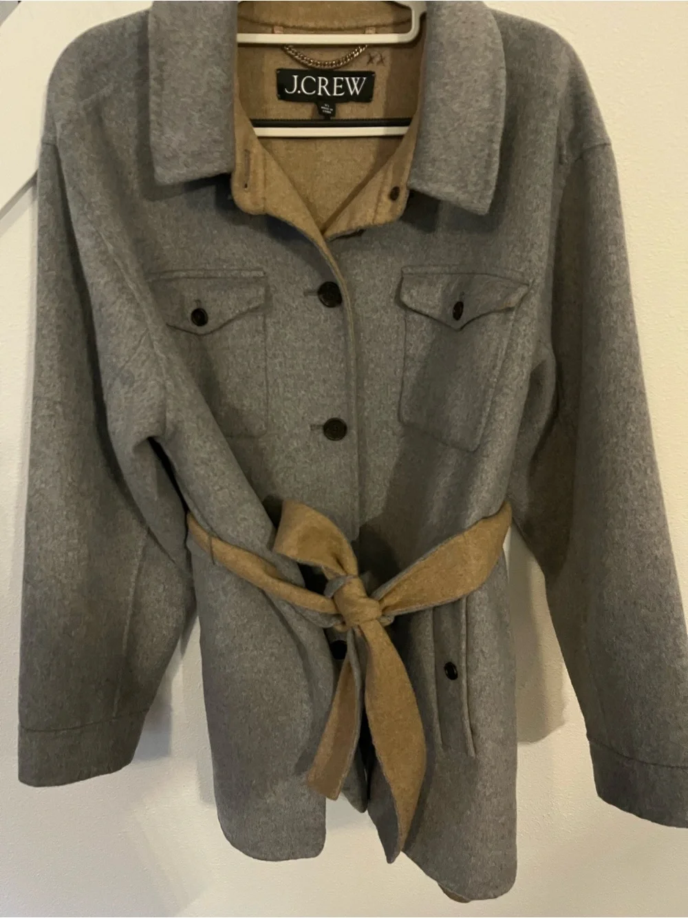 J. Crew reversible belted